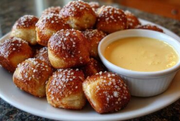 Soft Pretzel Bites with Beer Cheese