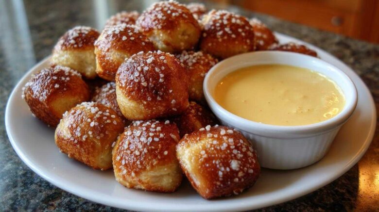 Soft Pretzel Bites with Beer Cheese