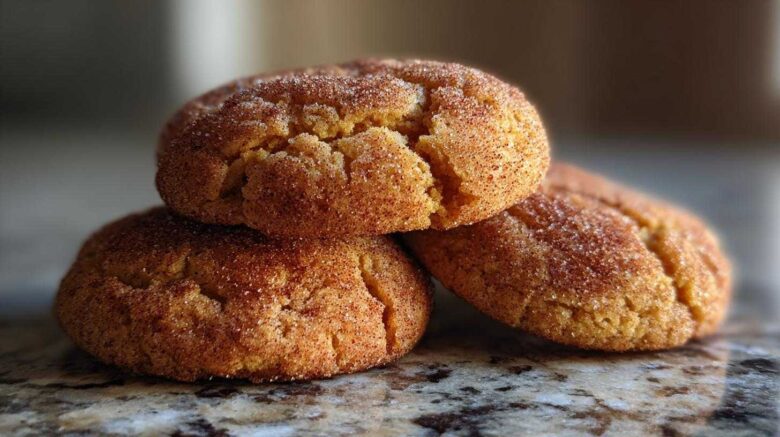Soft Pumpkin Snickerdoodle Cookies