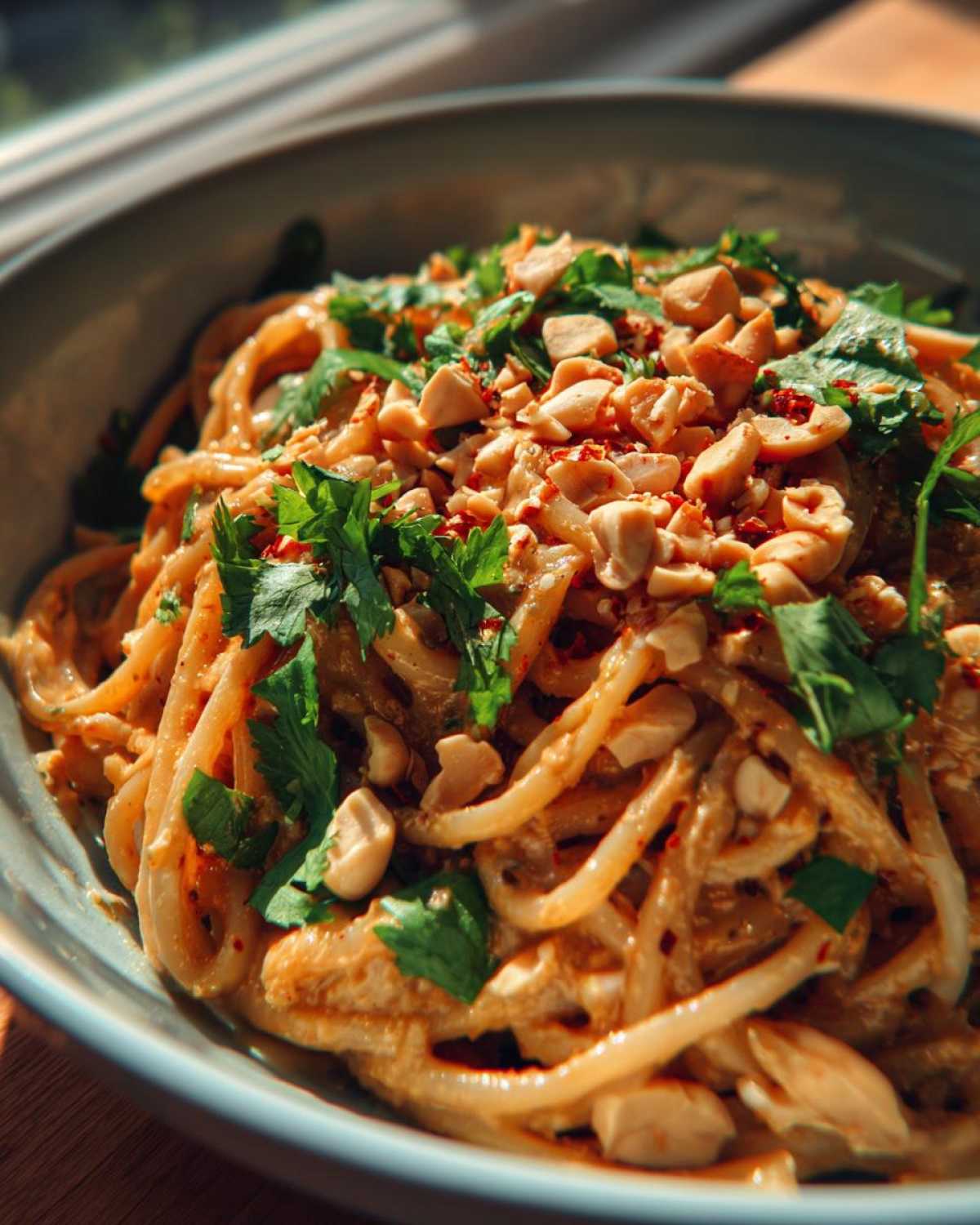 Spicy Thai Peanut Noodles - detail 2