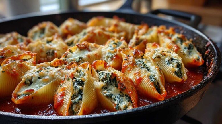 Spinach Ricotta Stuffed Shells