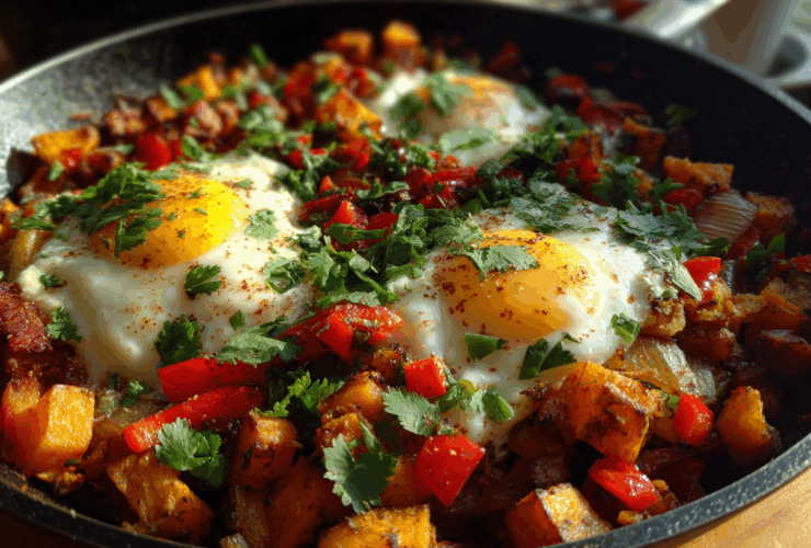 Sweet Potato Hash with Eggs