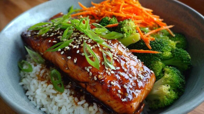 Teriyaki Salmon Bowls