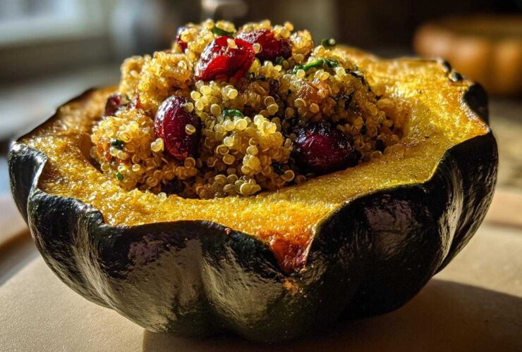 Vegetarian Stuffed Acorn Squash