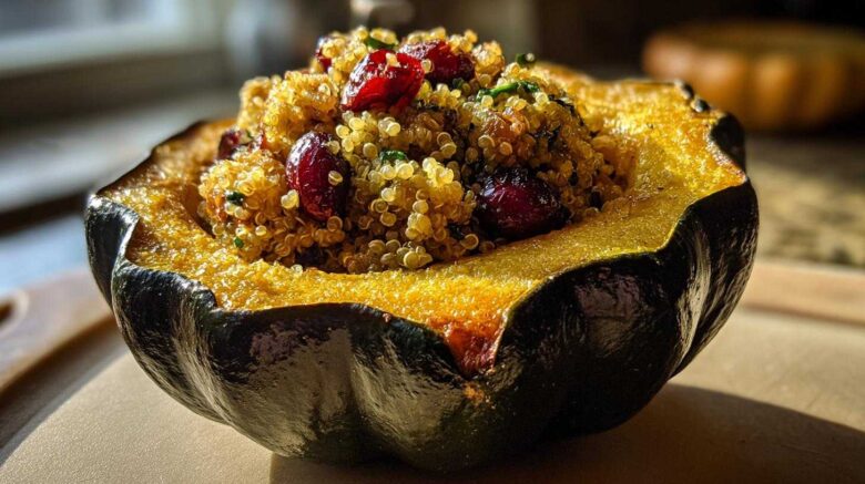 Vegetarian Stuffed Acorn Squash
