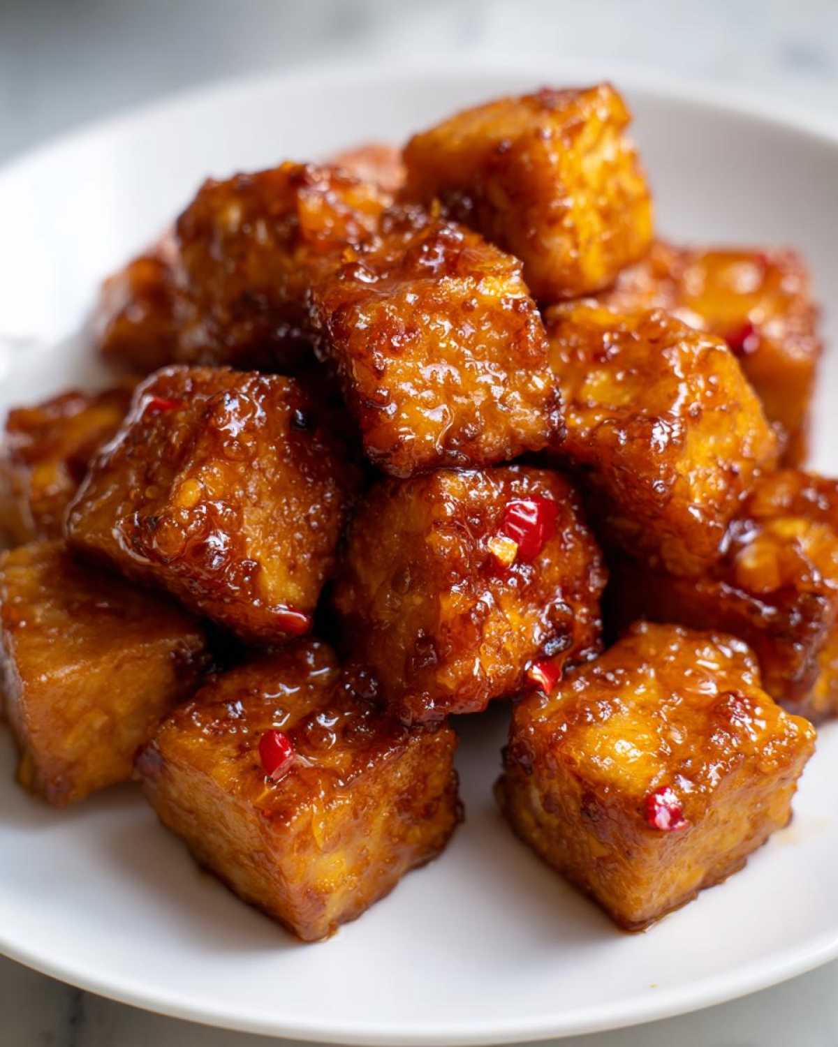 Air Fryer Crispy Tofu with Sweet Chili Glaze - Other 1