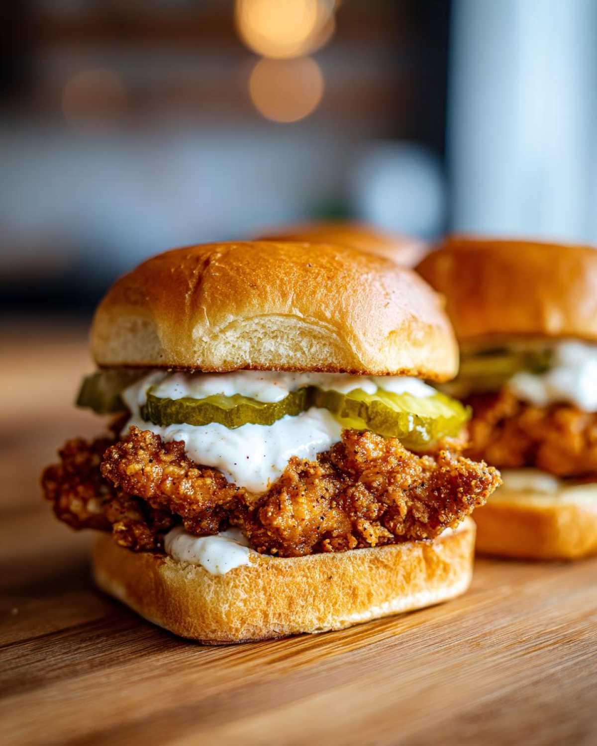 Crispy Chicken Sliders with Garlic Sauce - Other 1
