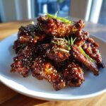 Sticky Teriyaki Chicken Wings Oven Baked - Tasty